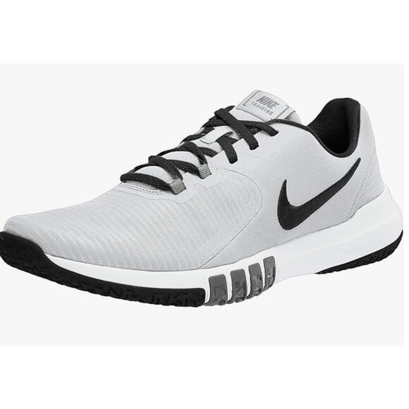 Nike Men's Flex Control TR4 Cross Trainer, White/Blacksmoke Grey, 9 Regular US - Picture 1 of 11
